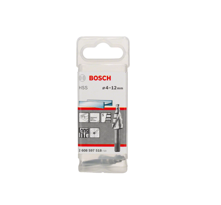Metal Step drill bits HSS 4 - 12 mm