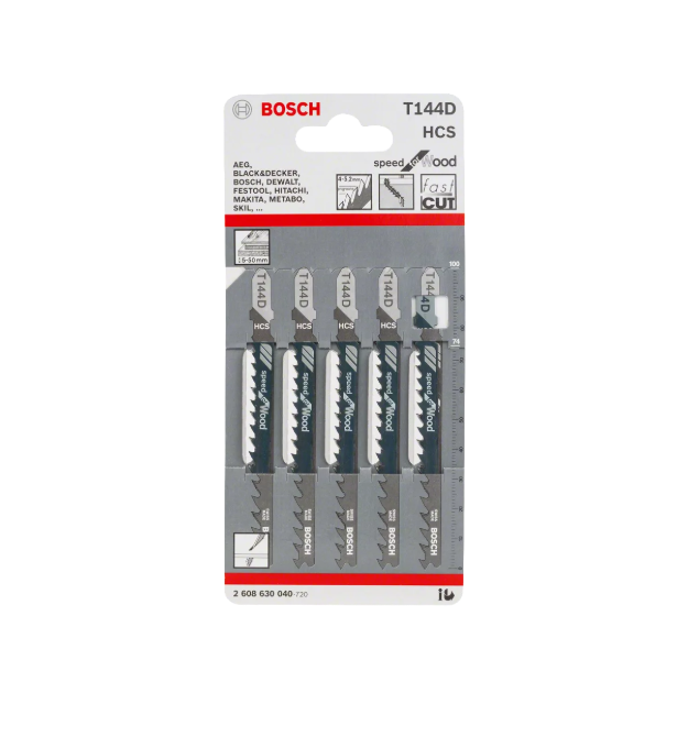 HCS T 144 D Jigsaw Blades (Speed for wood) - 5pc
