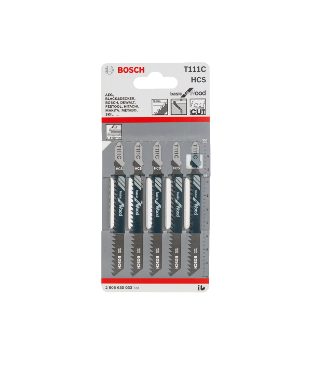 HCS T 111 C Jigsaw Blades (Basic for wood) - 5pc