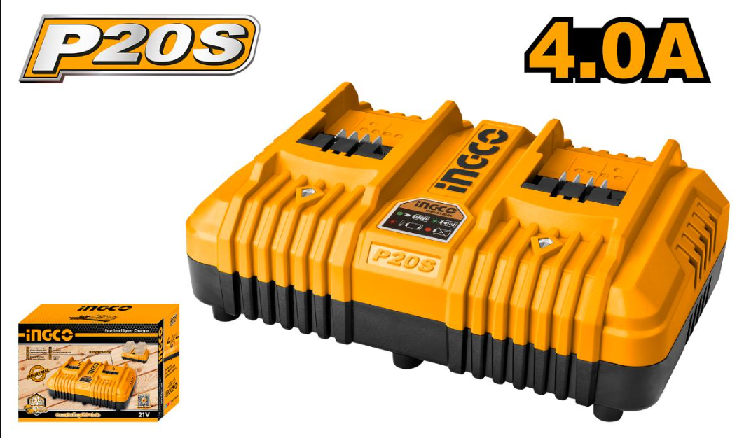 P20S 2-Port Lithium-Ion Battery Charger (20V)
