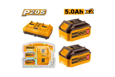 P20S Lithium-Ion Battery And Charger Kit (20V) (2 x 5Ah Battery)