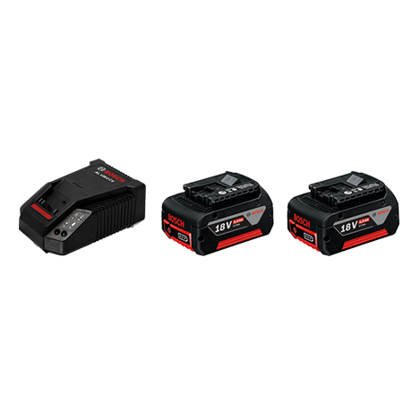 2 x GBA 18V 4.0Ah Batteries + GAL 18V-40 Professional Starter Kit